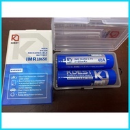 ✁ ✧ KDest Blue IMR 18650 Battery 3100mah 40A with case pair