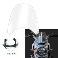 Penghadang Angin Skuter Motosikal untuk CFMOTO CLX700 700 CLX 700CL-X CLX700 30CM Hitam Jernih