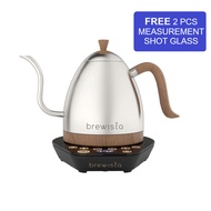 BREWISTA VARIABLE ARTISAN GOOSENECK KETTLE 1.0 LT (S/STEEL ON BLACK)