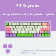 [SG Local Stock] Elf Keycaps | Cherry Profile | PBT Dye-Sub | Royal Kludge Tecware Keychron Akko Keycap