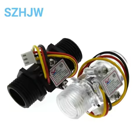 Transparent Black Flow Meter YF-201C Water Flow Sensor Turbine Flow Meter 4 Points Flow Sensor