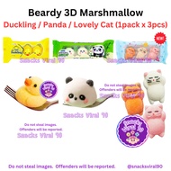 HALAL Beardy 3D Marshmallow Duckling / Panda 30g LOOSE   Viral Candy Peeps So Fluffy SV90