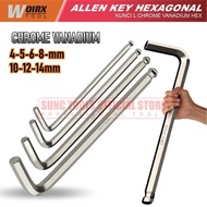 Hexagonal Ball Ballpoint L Key Long Hex Allen Key 4mm 5mm 6mm 8mm 10mm 12mm 14mm Woirx Tool