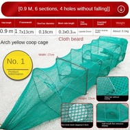 1 Meter 6 Section and 4 holes Ground cage, lobster cage, fish net, fishing net (Jala Jaring udang Mo
