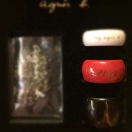 agnes b 紅色 陶瓷戒指 (((一隻)))