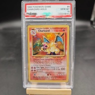 PSA10 DIY PTCG Rating Card 1999 PTCG GAME CHARIZARD 4/102 Collection Card Copy 10Points Rating Card 