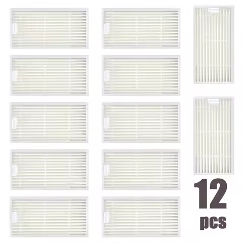 12pcs Vacuum Cleaner Filter HEPA Filter for ECOVACS CR130 cr120 CEN540 CEN250 ML009 for CHUWI V3 iLi