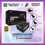 1ST PLAYER Steampunk Gold 650W 80+ 80 Plus Gold Full Modular Gaming PSU Power Supply Unit