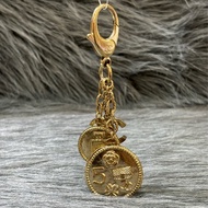 CHANEL COCO 100 雙C 金屬 金幣 香水 山茶花 幸運草 包包5 吊飾 掛飾 鑰匙圈