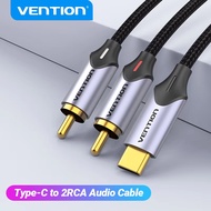 Vention USB C to RCA Audio Cable Type C to 2 RCA Cable for Speaker Amplifier Huawei Xiaomi Laptop 1m