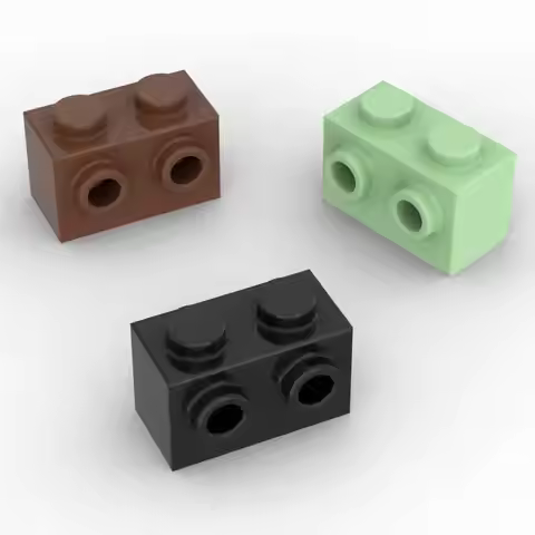 MOC 10PCS Modified 52107 1x2 Building Blocks Kit With Studs On Two Sides Bricks Particle Puzzle DIY 