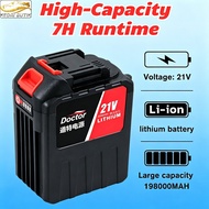 198000mah 30cells 21V Lithium Rechargeable Battery Makita Batteries for Power Tools Inverters DACTOR