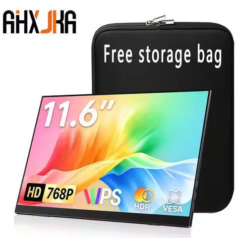 11.6 Inch 1366*768P HD Portable Monitor 72%sRGB IPS Can One line link With Type-C Mini HDMI For Lapt