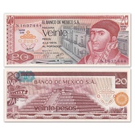 [Leopard Number 444] America-Mexico 20 Pesos Banknotes 1977 Signature Random P-64 Banknotes260621
