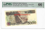 Uang Kuno PMG 5000 Rupiah Sasando