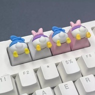 Unique Cute Duck Keycap Universal Mechanical Keyboard Cartoon Anime Keyboard Decoration Donald Duck 
