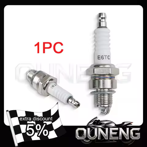 E6TC Spark Plug For Suzuki GN125 EN125 GS125 AX100 Honda CG125 YBR125 125cc Motorcycle Replacement P