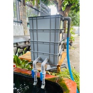 Baki Tank Filter for Aquarium Fish, Glass Pond, Size 34x25x13