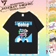 BAJU S-5XL KPOP going Seventeen fans Graphic Cotton T-Shirt - 10th Anniversary Summer Lelaki dan wan