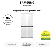 [Climate Voucher Eligible] Samsung RM70F63R3WSS 648L Bespoke Refrigerator FDR AI Energy Mode
