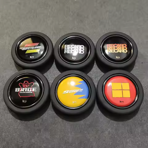 Jdm Style Universal Spoon Sport Modified Car Race Racing Sport Steering Wheel Horn Button