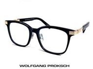 【本閣】WOLFGANG PROKSCH AT12 德國日本手工光學眼鏡黑色男性大方框 999.9 展示品微瑕特價