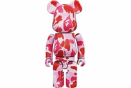 Bearbrick x BAPE Camo 200% pink