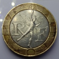 Koin Perancis 10 cent th 1988