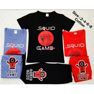 Pyjamas squid game kid/bigkids.seluar panjang.. 1-10y