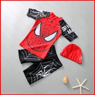 BH2 2025 Summer Spider-Man Iron Man Boys Swimsuit Sunscreen Quick Dry Two-Piece Swimsuit Hot Sale HB