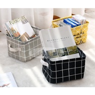 [Ready Stock] BeautyLand Waterproof Foldable Cotton Home Storage Box Bathroom Storage Basket Living Room Book Storage