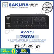SAKURA AV-739 Amplifier 750 WATTS MIXING AMPLIFIER