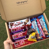 GIFT BOX MURAH SURPRISE BOX KINDER BUENO KITKAT CADBURY MNM