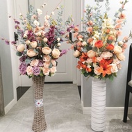 Hotel Flower New House Art Flower Arrangement Fake Silk Flower Rose Floor Set High-End Flower Weddin