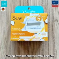 Gillette® Venus Plus Olay Coconut ComfortGlide 5 Blades ยิลเลตต์ วีนัส ใบมีดโกน สำหรับผู้หญิง