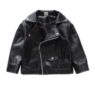 ZZOOI New Leather Boy Jacket Fleece Baby Jacket Kids Coats Autumn Winter Children Jacket