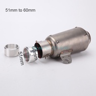 Modified Motorcycle Exhaust Pipe 61mm to 51mm Muffler System Joint Connect Adapter