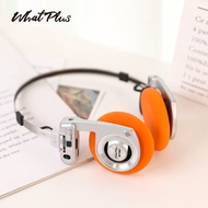 WhatPlus RETRO R3 วินาทีที่ดีที่สุดของคุณ หูฟังไร้สายแบบสวมบนศีรษะ Bluetooth สำหรับการถ่ายภาพแบบพกพา