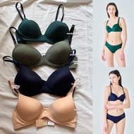 [ONE SET] 1 F*LA Airlight Korean Pushup Technology Wireless Bra Without Wire Thick Foam Push Up Bra 