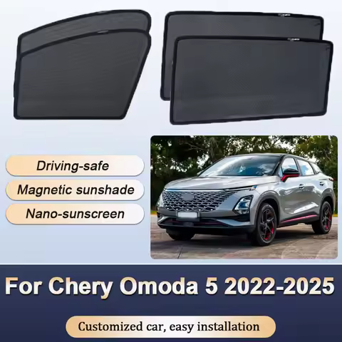Sun Shades For Chery Omoda 5 C5 FX 2022 2023 2024 2025 Sunshades Magnetic Heat insulation Mesh Windo