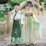 New Tang Costume Boy's Ancient Costume Children's Long-Sleeved Ancient Costume