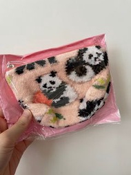 日本 Feiler Loverary 粉色熊貓 藍色熊貓 餃子包 小包 拉鍊包 散紙包