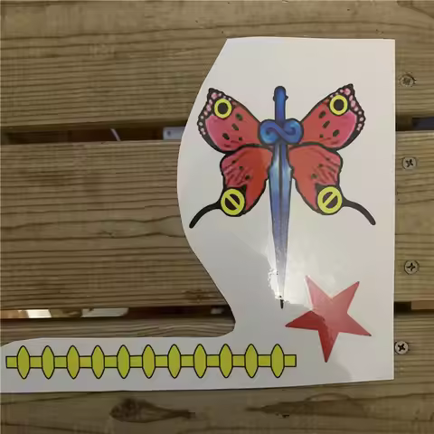 Temporary Tattoo Sticker Jolyne Kujo Butterfly Cosplay DIY accessories