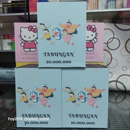 Doraemon piggy bank open and close jumbo key large piggy bank target 10 million 20 million 30 millio