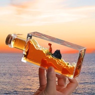 Cruise Fluid Drift Bottle Desktop Decoration Cruise Cartoon Decompression Healing Creative Pirate Sh