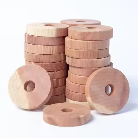 10Pcs Cedar Block Fresh Odour Deterrent Insect Wardrobe Health Natural Clothes Camphor Insect Repell