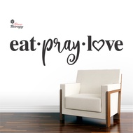 Eat Pray Love Wall StickerSelf Adhesive Vinyl Waterproof Wall Art Decal For Home Decor Wall Decorati