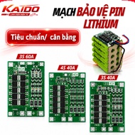 Lithium Battery Protection Charging Circuit 3S/4S 40A 60A 18650 BMS 11.1V 12.6V/14.8V 16.8V