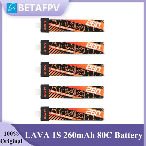 BETAFPV LAVA 1S 260mAh 80C Battery BT2.0 Connector for Air65 Meteor65 Pro O4 Whoop Drone FPV Racing 