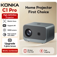 Konka C1PRO Portable Mini Projector 4K Electric Focus 1080P HD WiFi Bluetooth Smart Home Theater Off